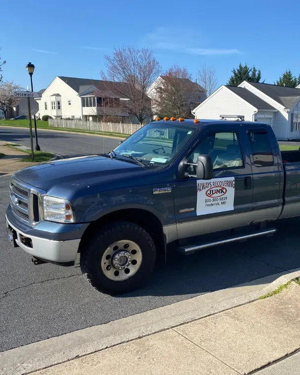 Our truck that we use for junk removal Frederick MD loves
